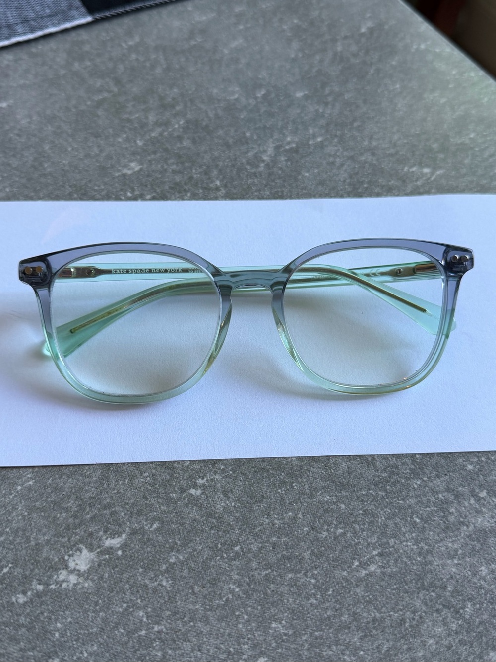 kate spade Translucent Blue-Green Women's Eyeglass Frames